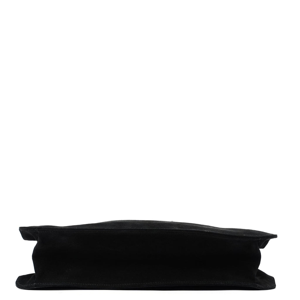Black Suede Shoulder Bag