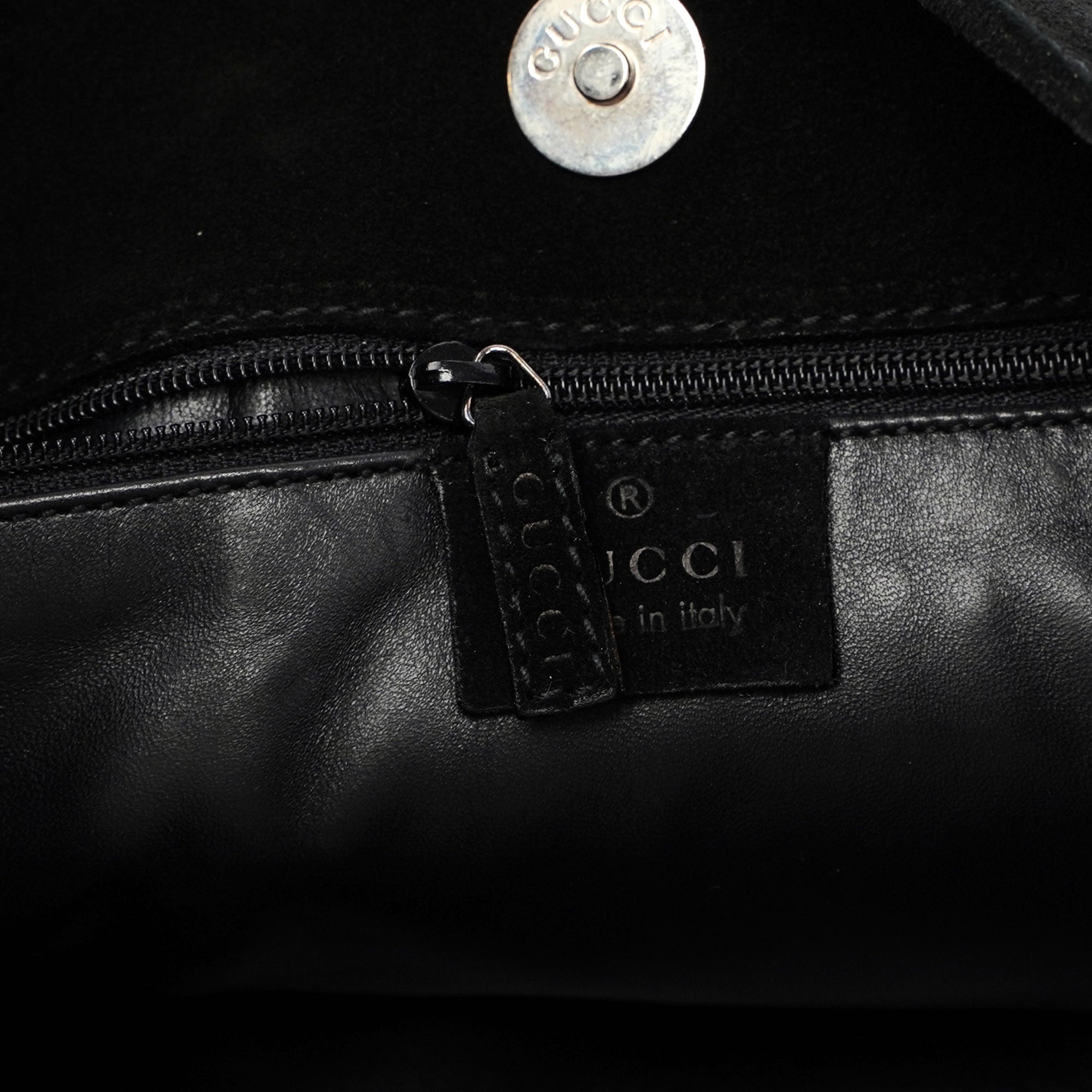 Black Suede Shoulder Bag