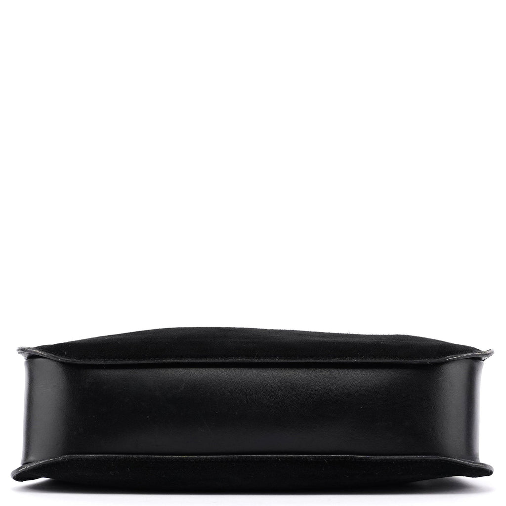 Black Suede Shoulder Bag