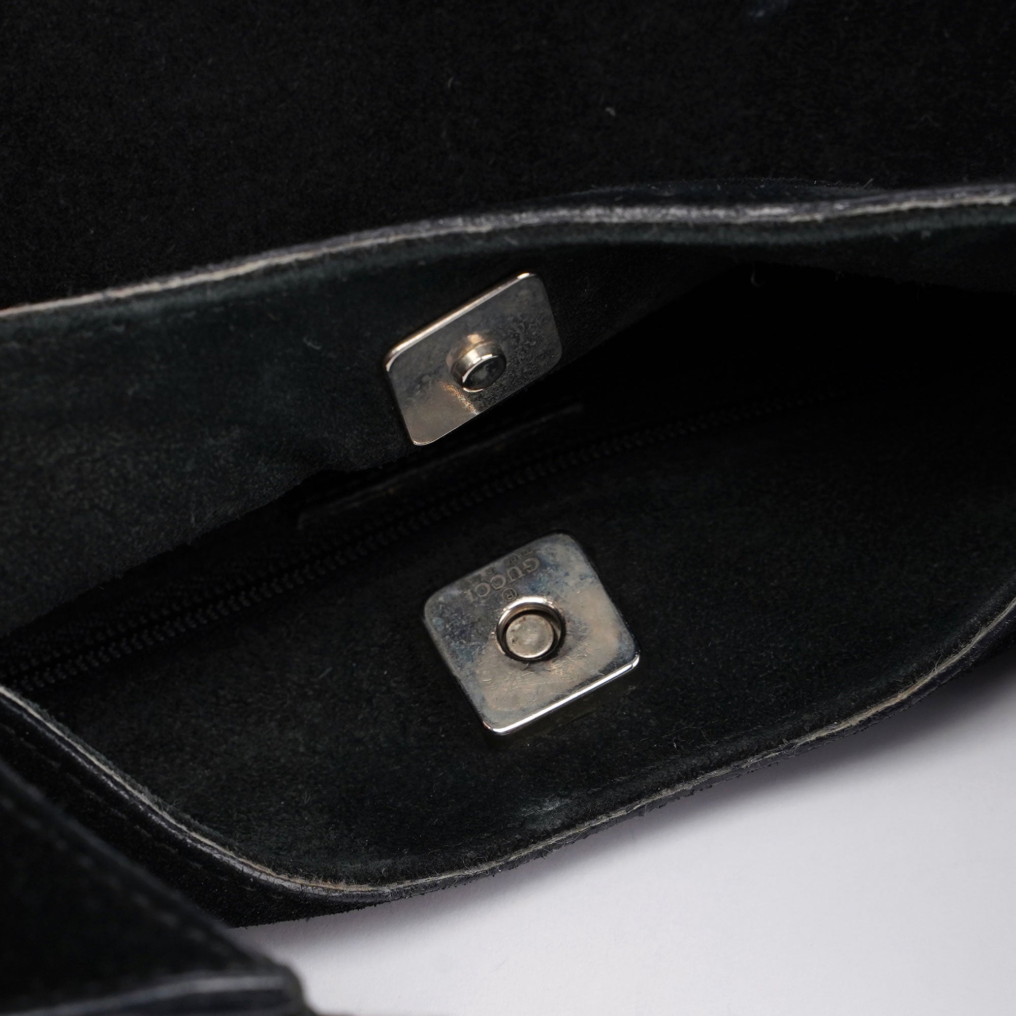Black Suede Shoulder Bag