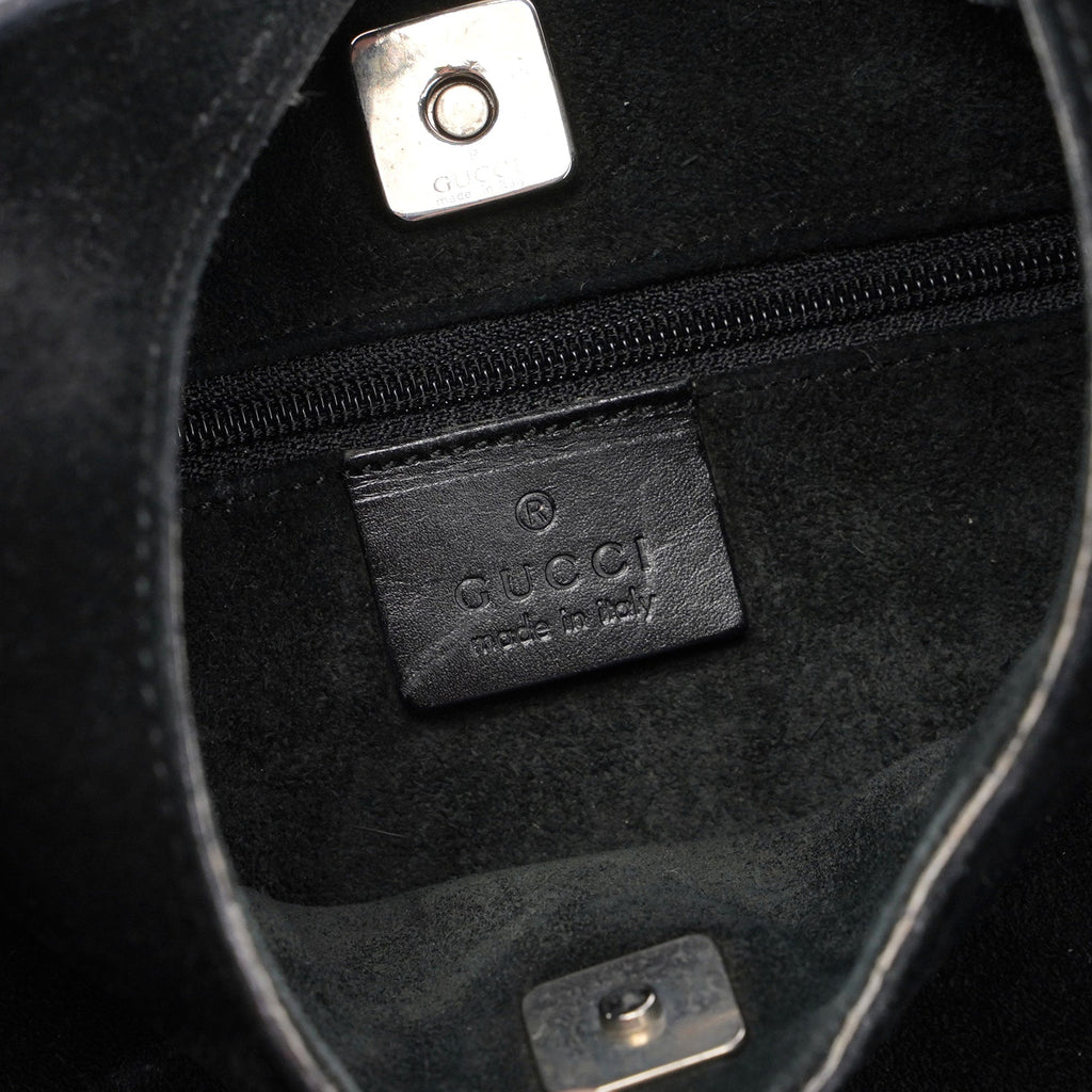Black Suede Shoulder Bag
