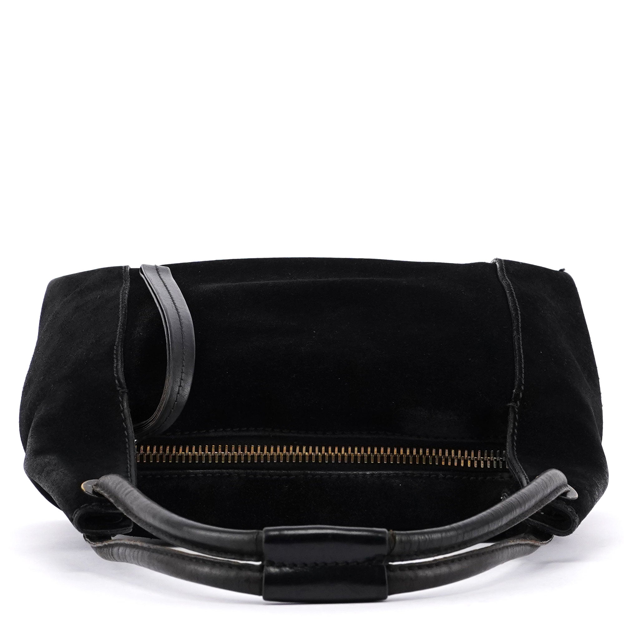 Black Suede Shoulder Bag