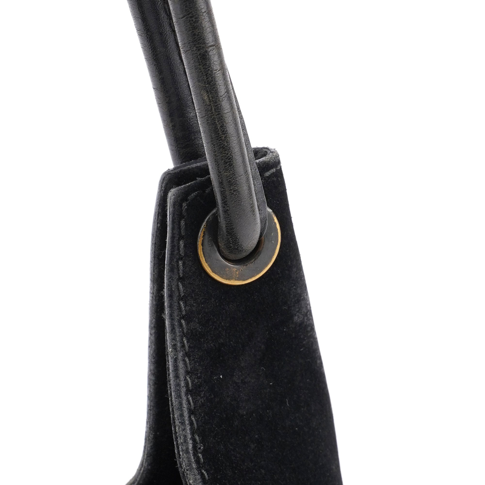 Black Suede Shoulder Bag
