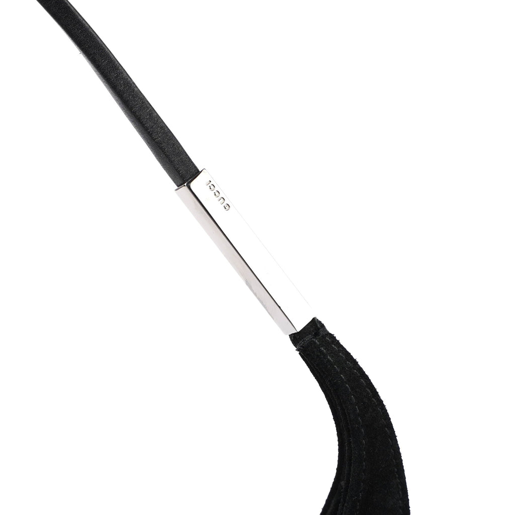Black Suede Shoulder Bag