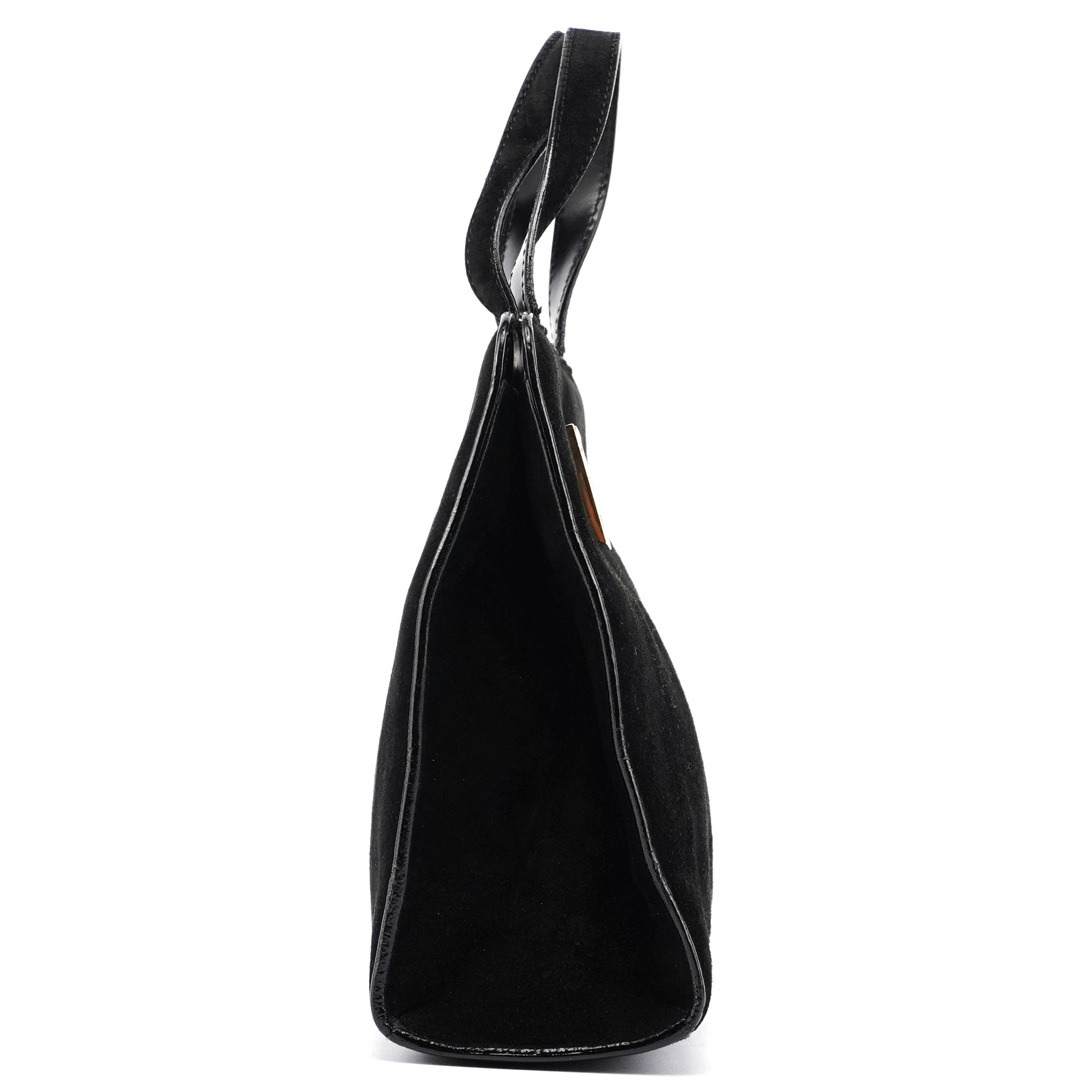 Black Suede Square G Mini Tote