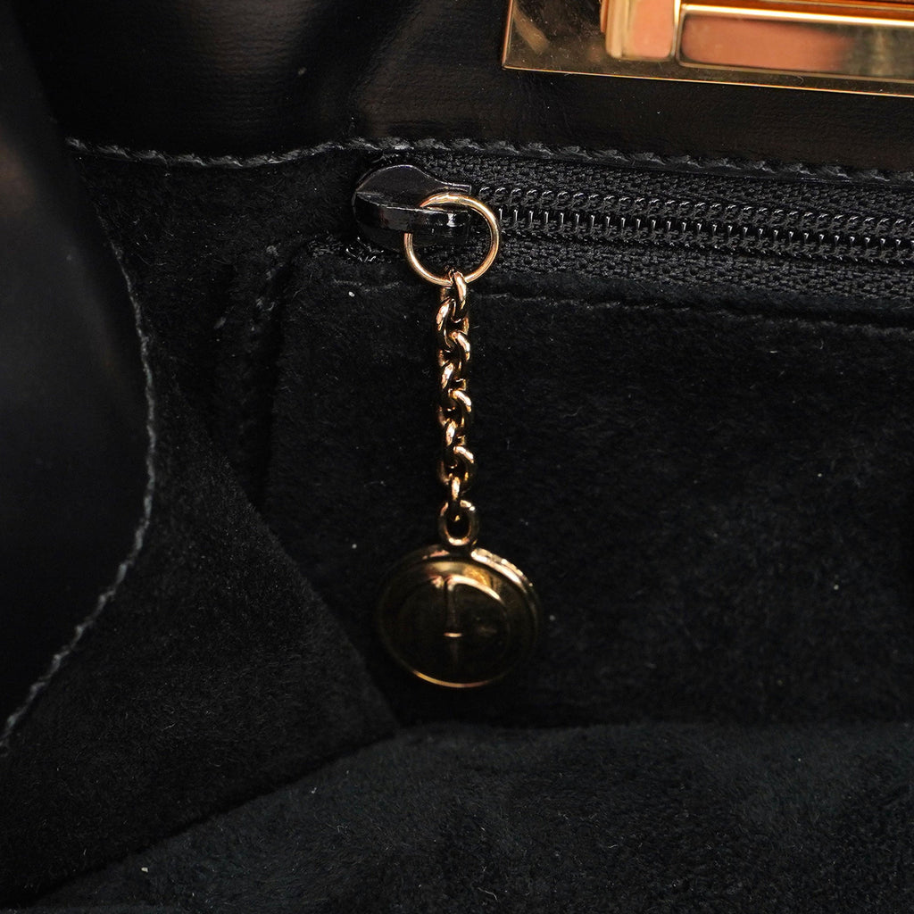Black Suede Square G Mini Tote