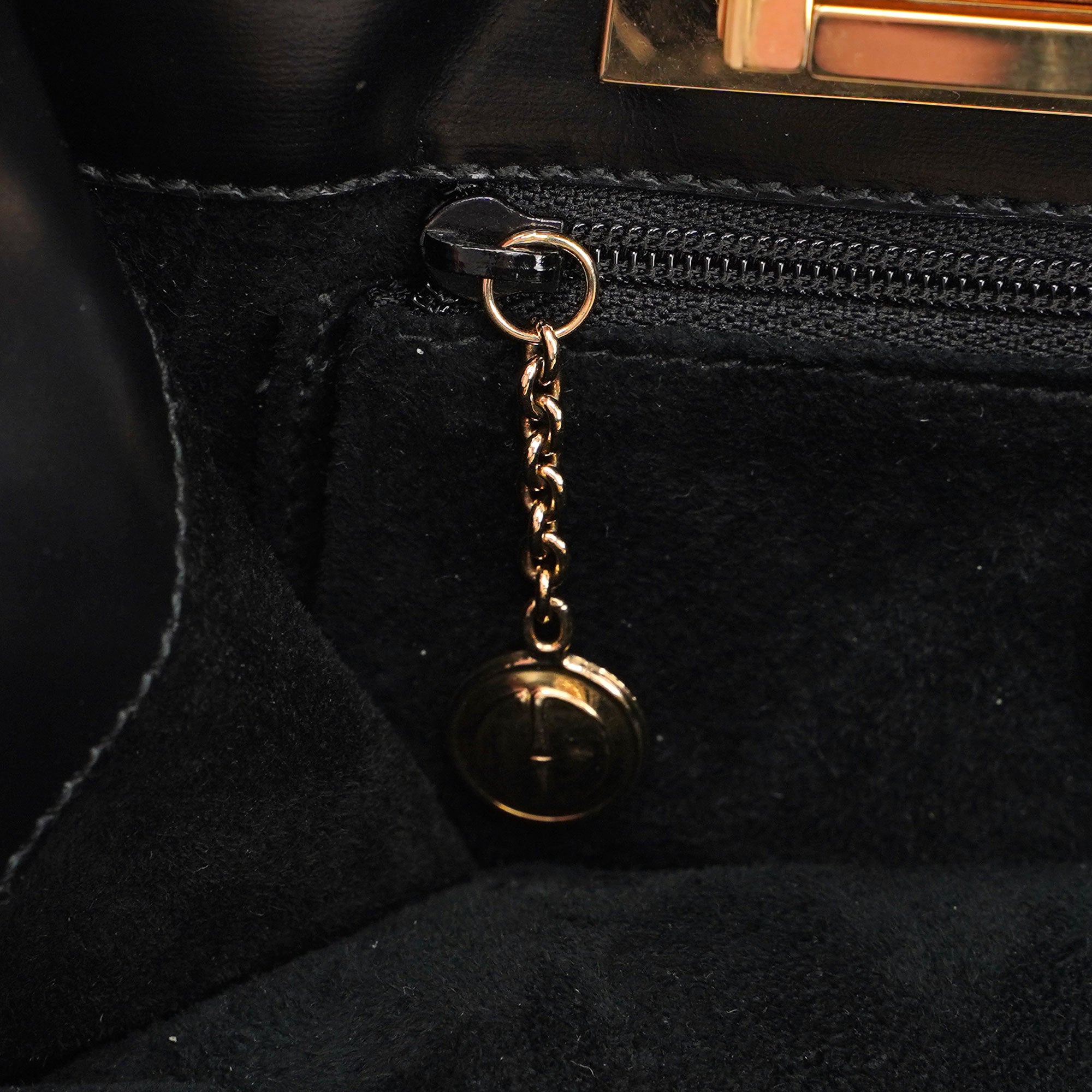 Black Suede Square G Mini Tote