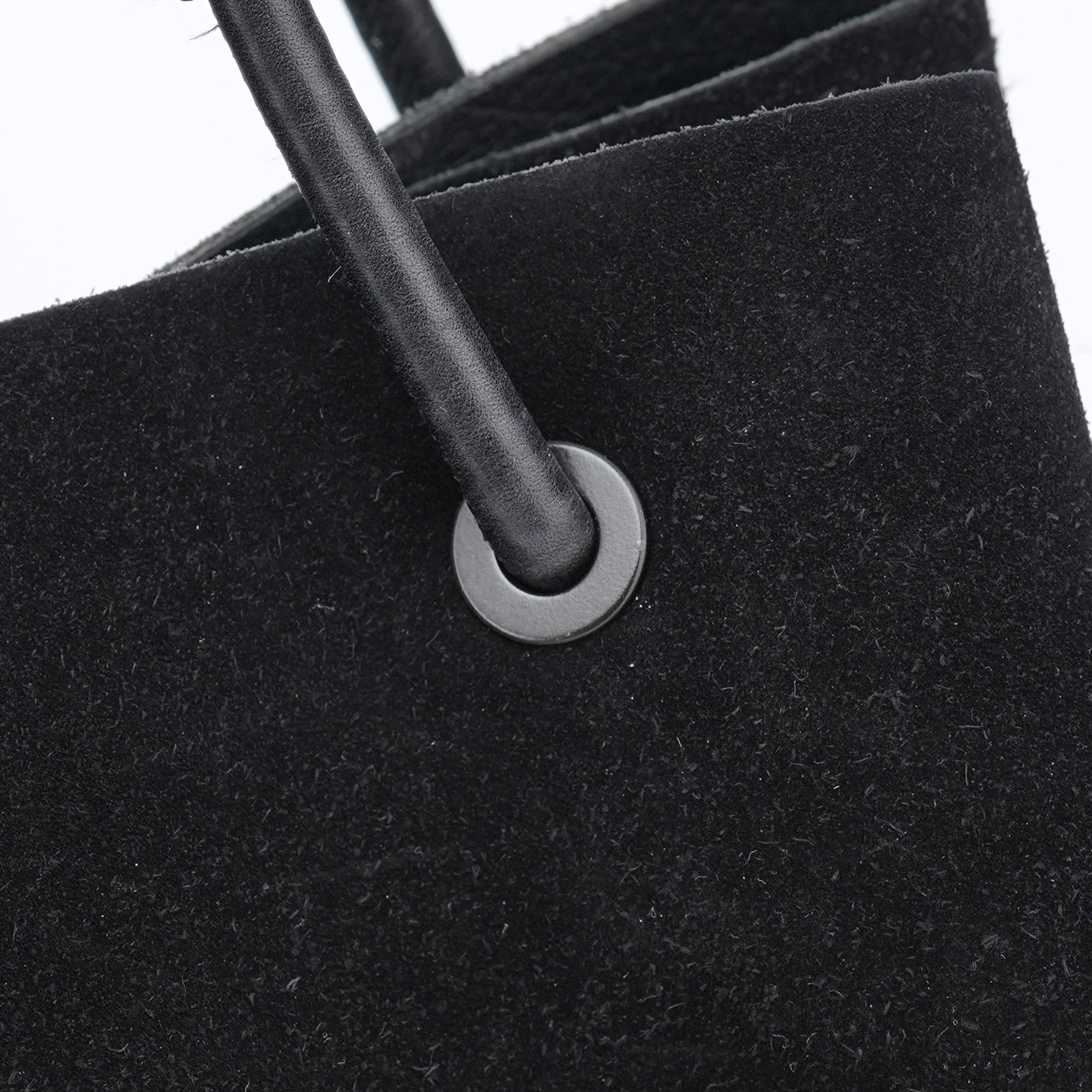 101340 Black Suede Tote Bag