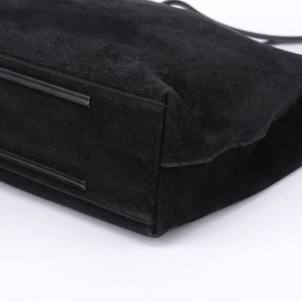 101340 Black Suede Tote Bag