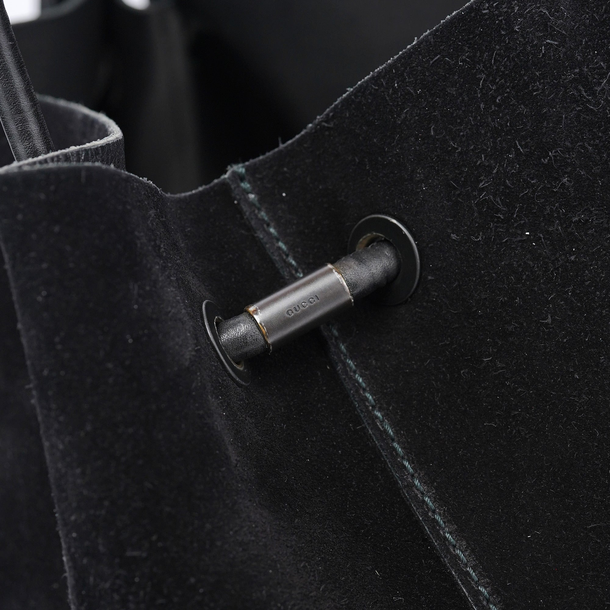 101340 Black Suede Tote Bag