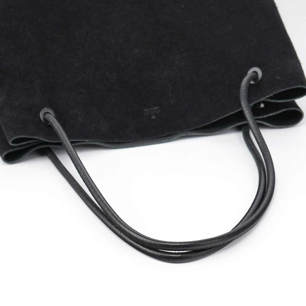 101340 Black Suede Tote Bag