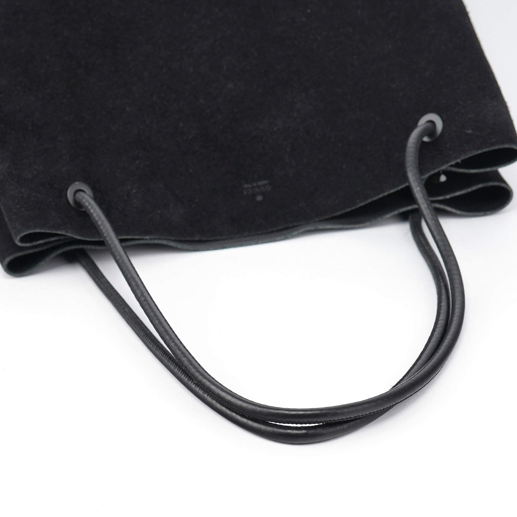 101340 Black Suede Tote Bag