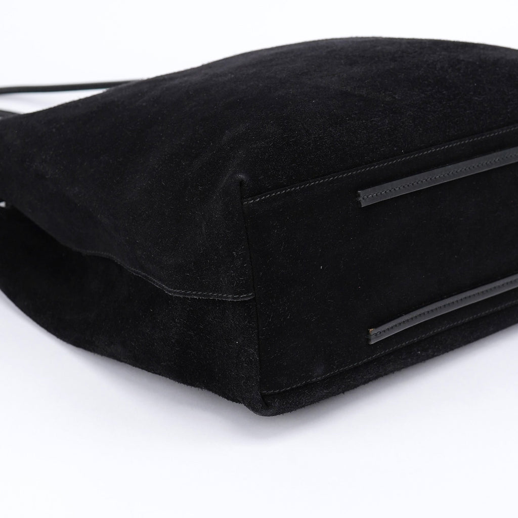 101340 Black Suede Tote Bag