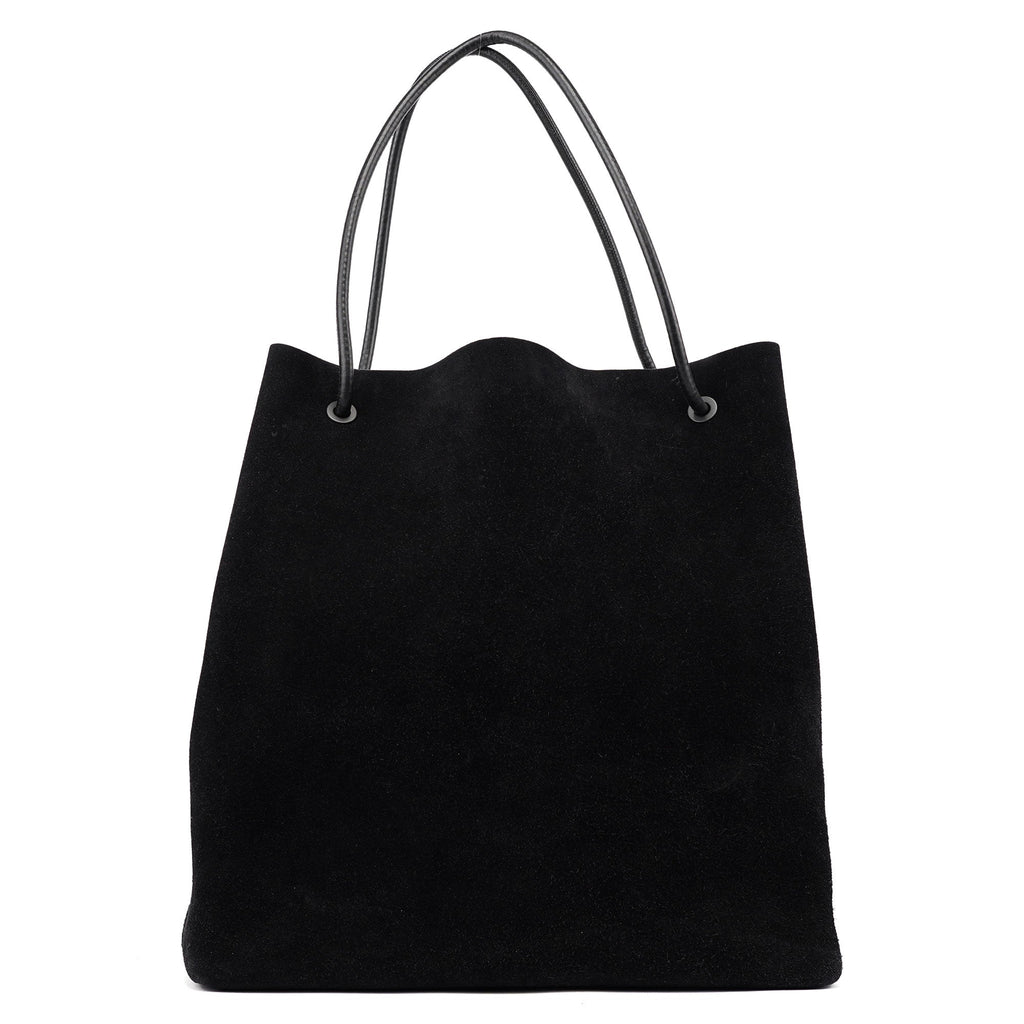 101340 Black Suede Tote Bag