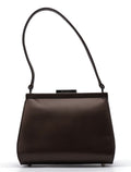 Bronze Calfskin Clutch Shoulder Bag
