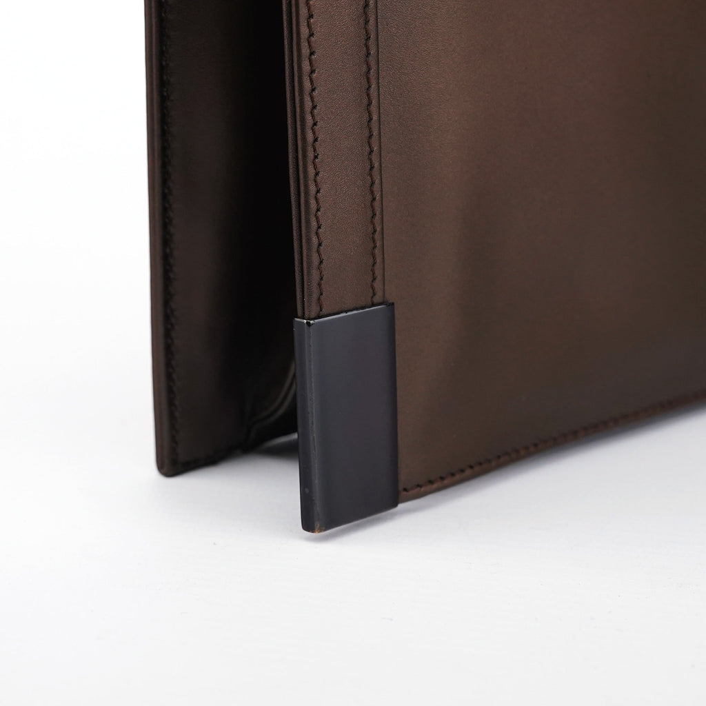 Bronze Calfskin Hobo Shoulder Bag