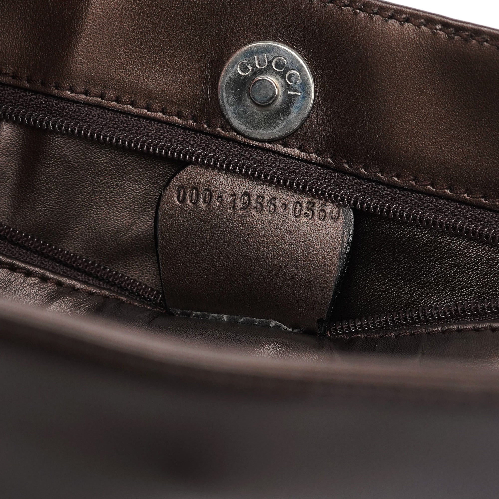 Bronze Calfskin Hobo Shoulder Bag