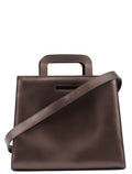 Bronze Leather 2-Way Tote Bag