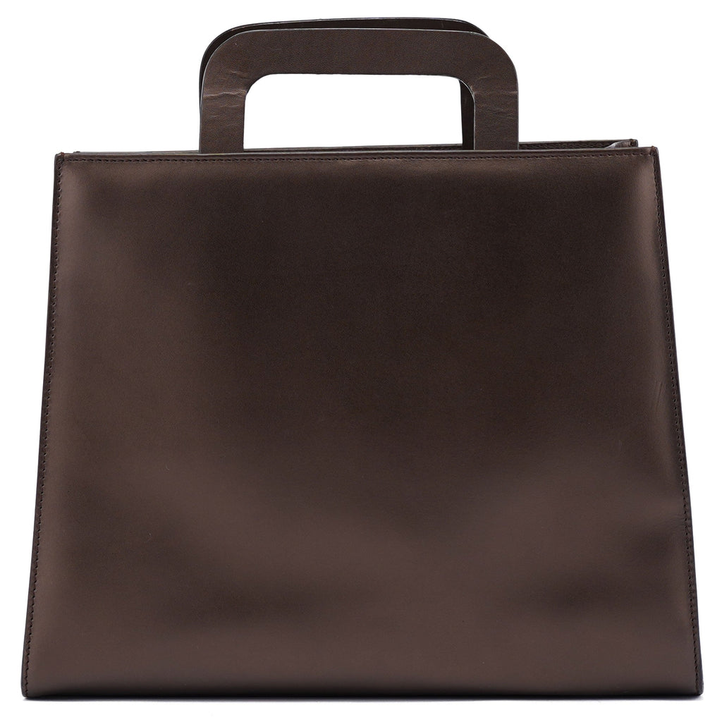 Bronze Leather 2-Way Tote Bag