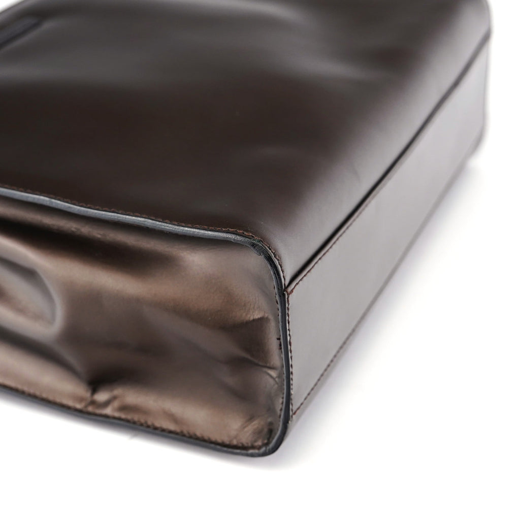 Bronze Leather 2-Way Tote Bag