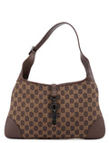 Brown Beige GG Jackie Shoulder Bag