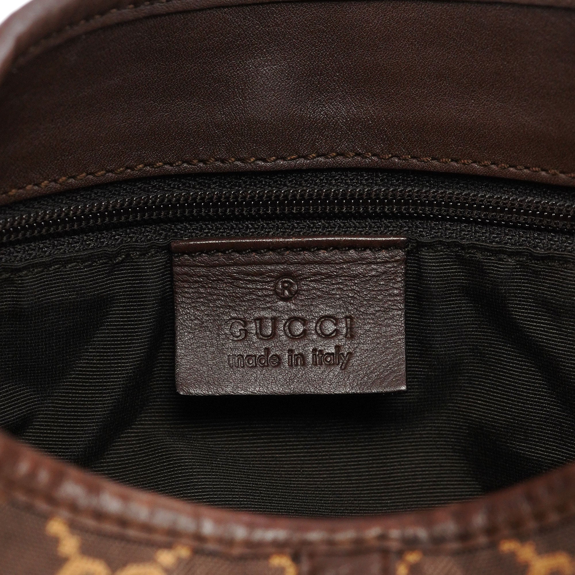 Brown Beige GG Jackie Shoulder Bag