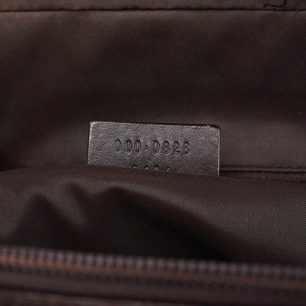 Brown Calfskin Bamboo Tote