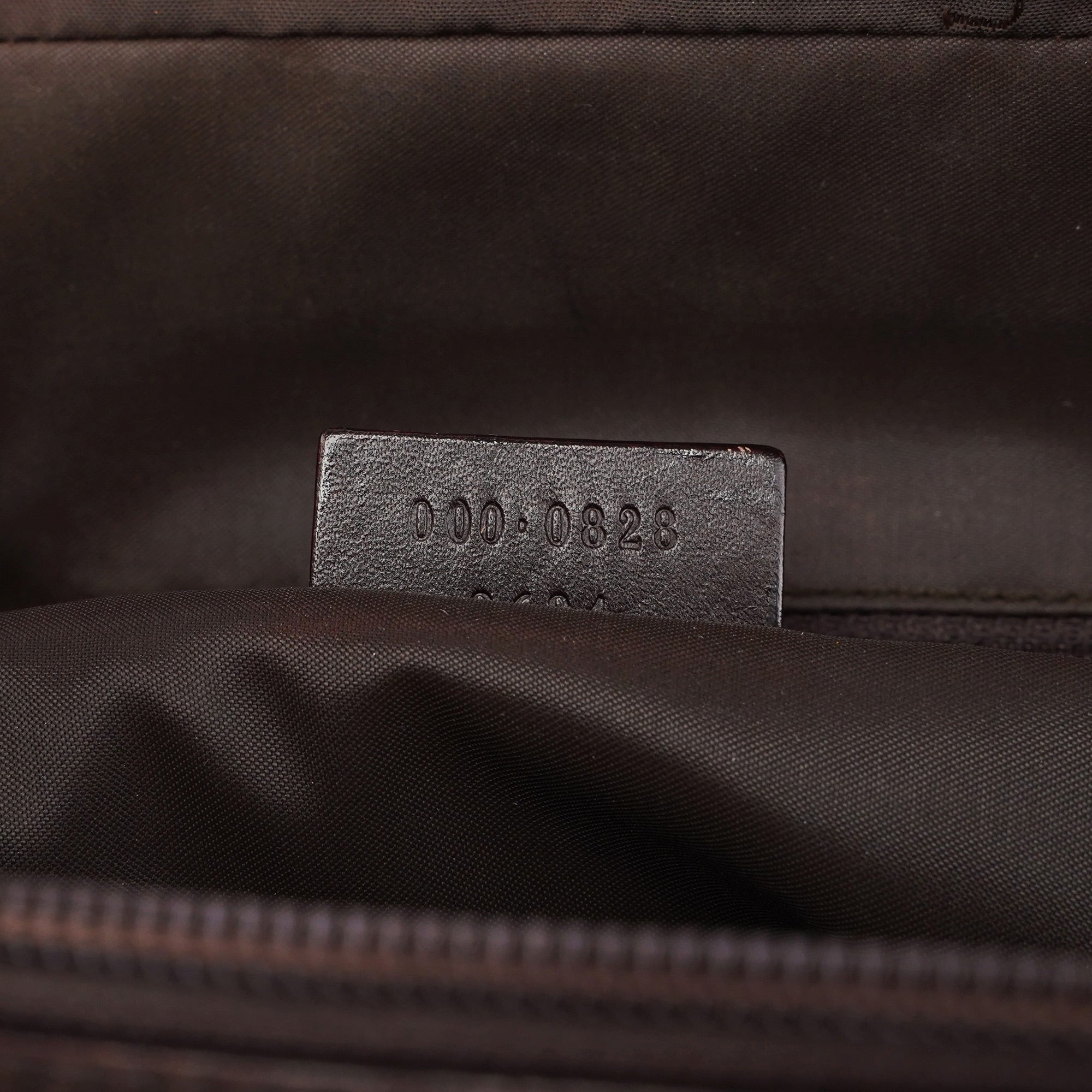 Brown Calfskin Bamboo Tote
