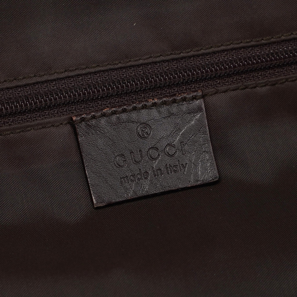 Brown Calfskin Bamboo Tote