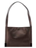 Brown Calfskin Hobo Shoulder Bag