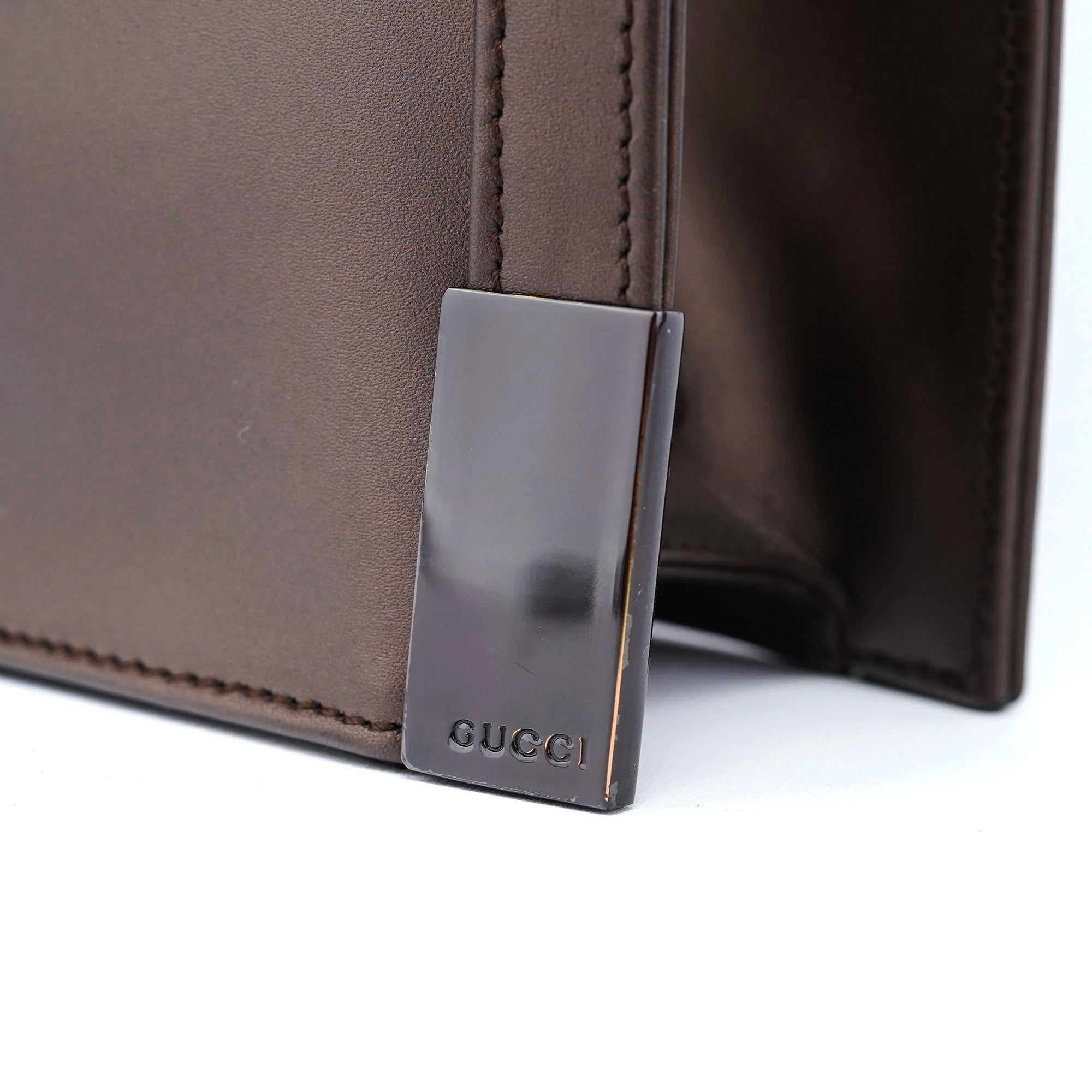 Brown Calfskin Hobo Shoulder Bag