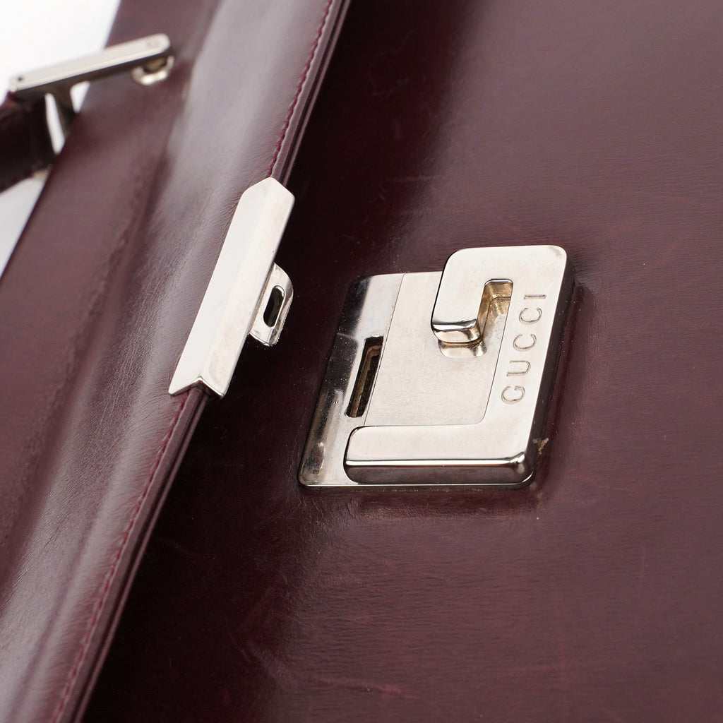 Brown Calfskin Square G Shoulder Bag