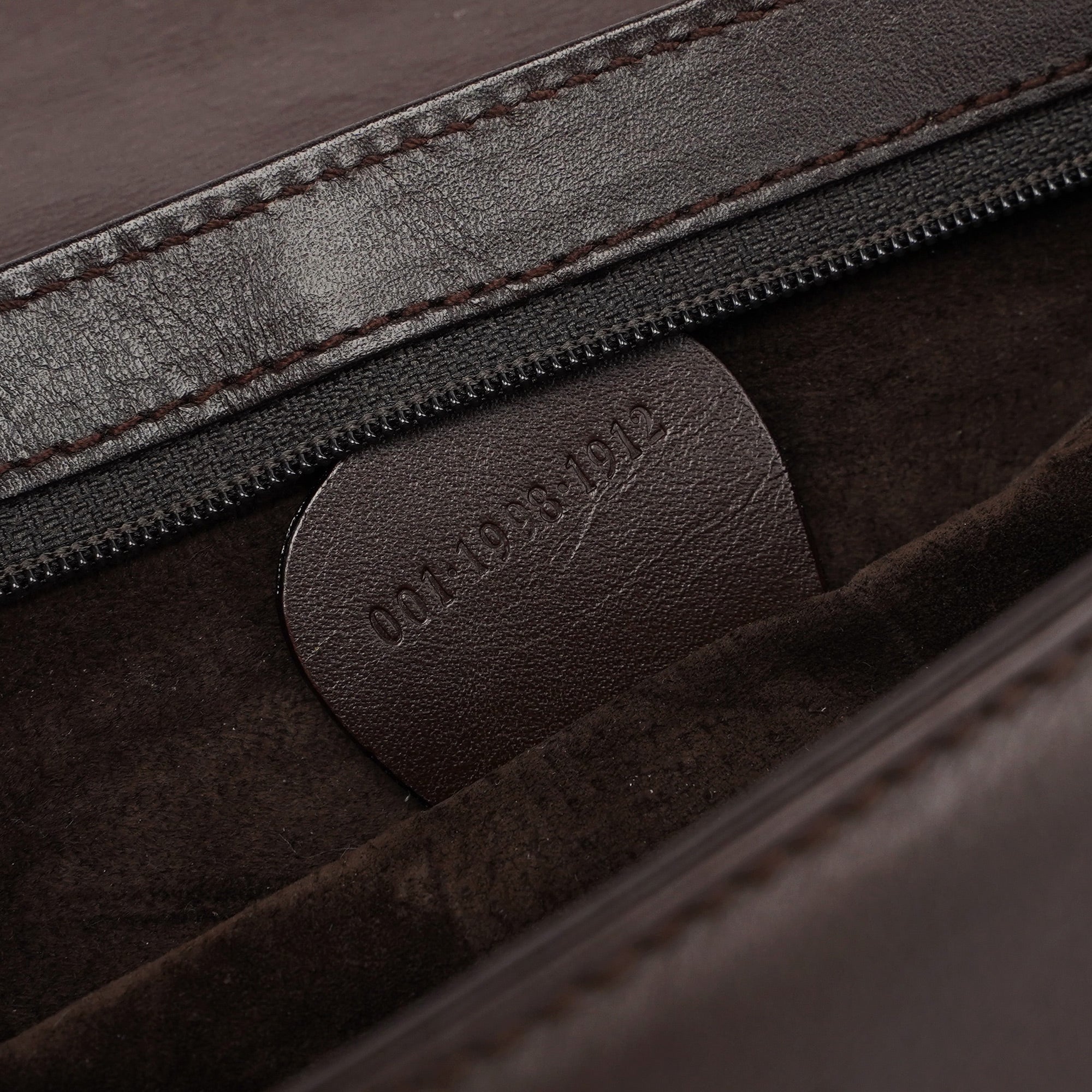 Brown Calfskin Square G Shoulder Bag