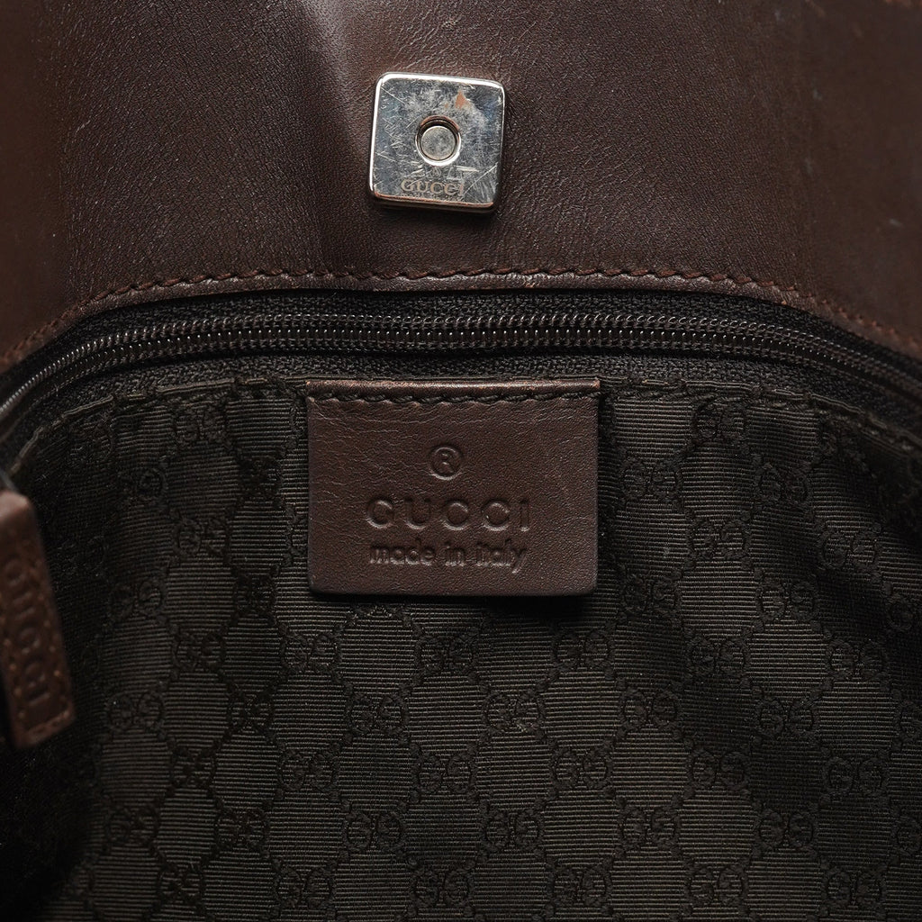 Brown Calfskin Tote Bag