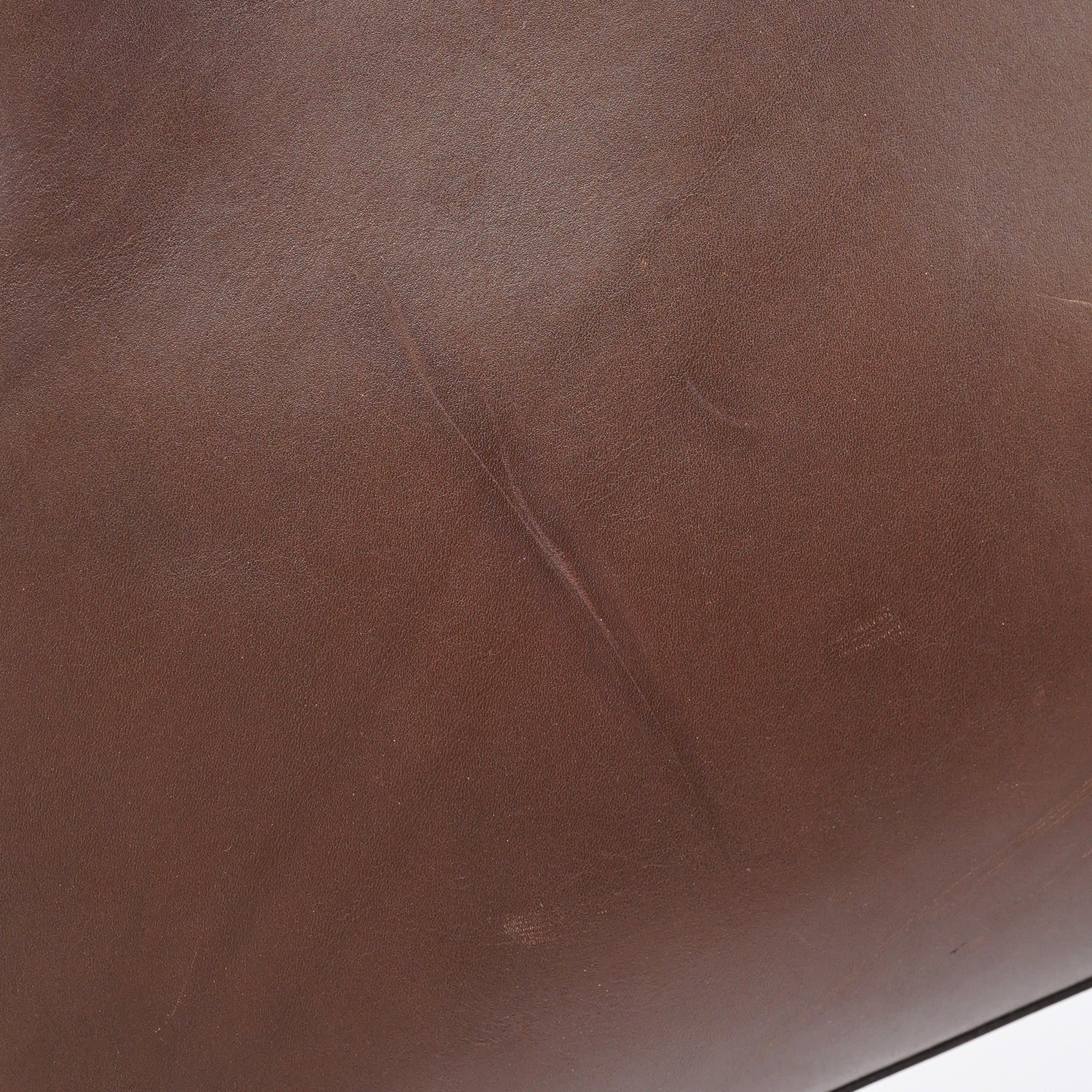 Brown Calfskin Tote Bag