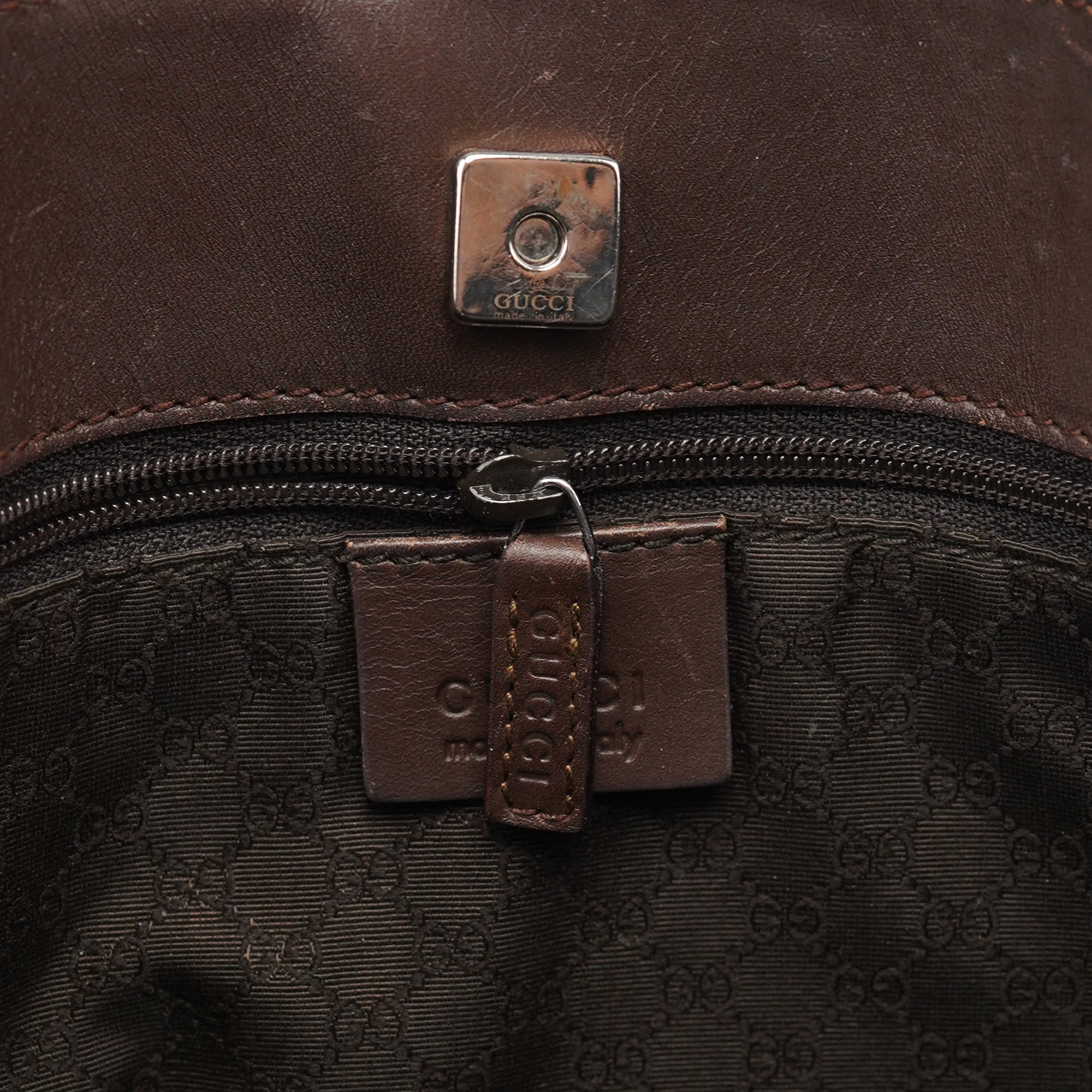 Brown Calfskin Tote Bag