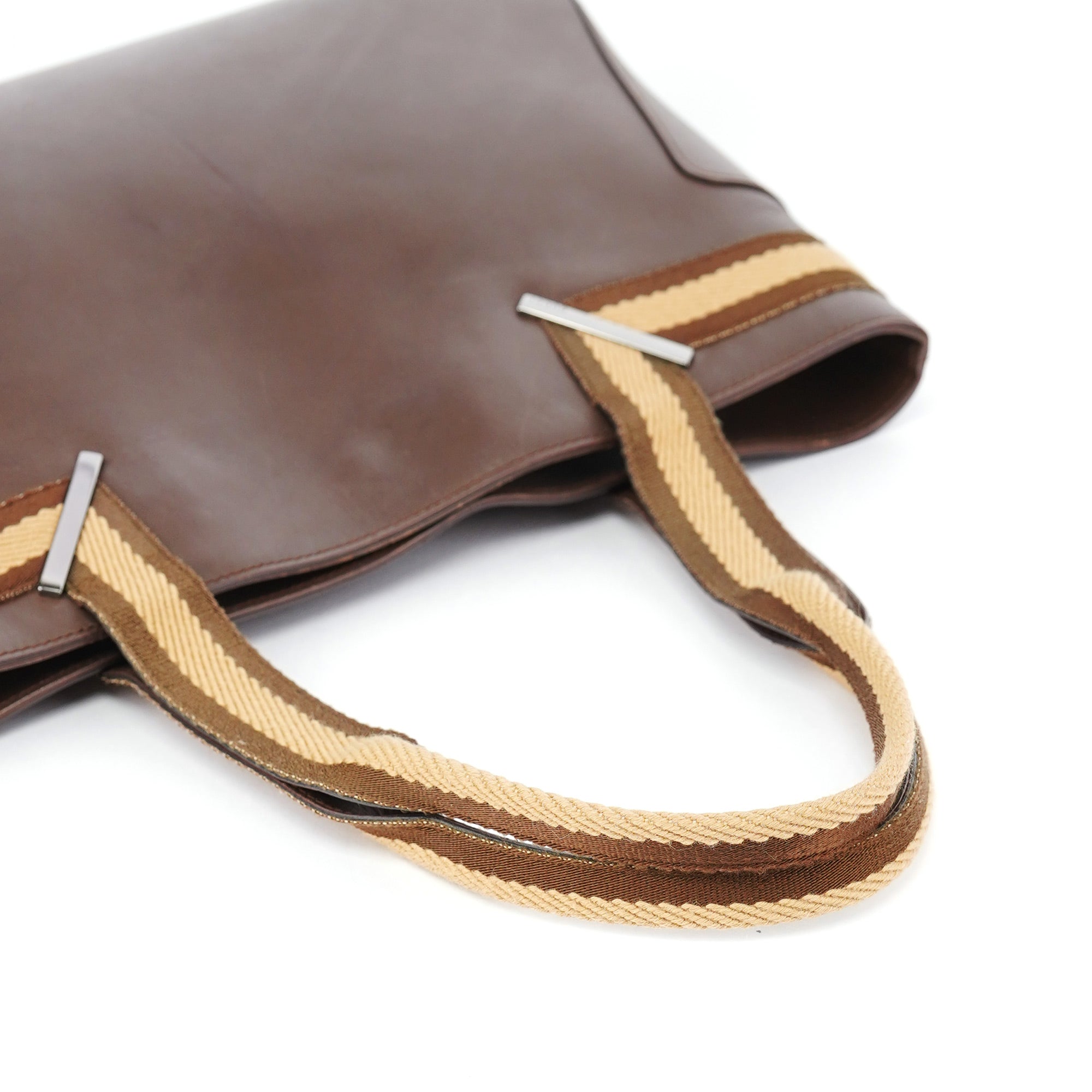 Brown Calfskin Tote Bag