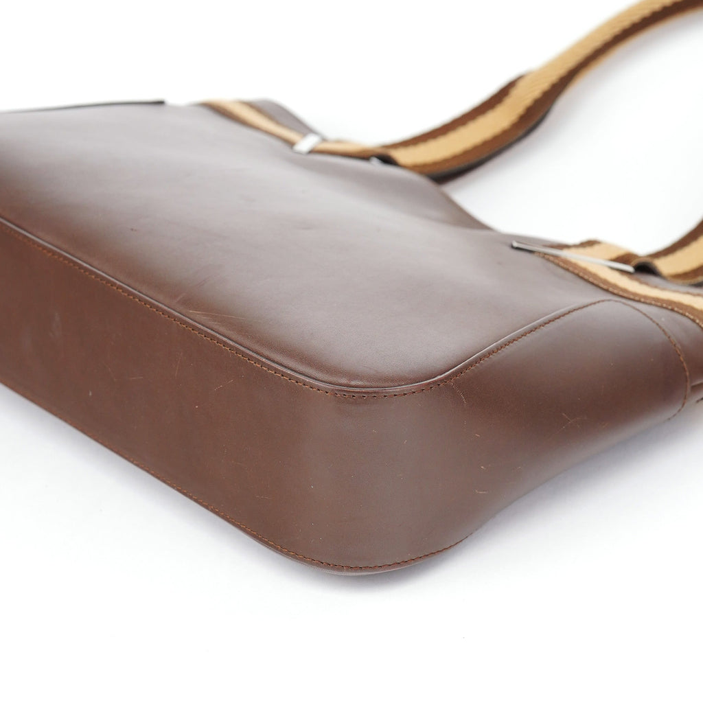 Brown Calfskin Tote Bag