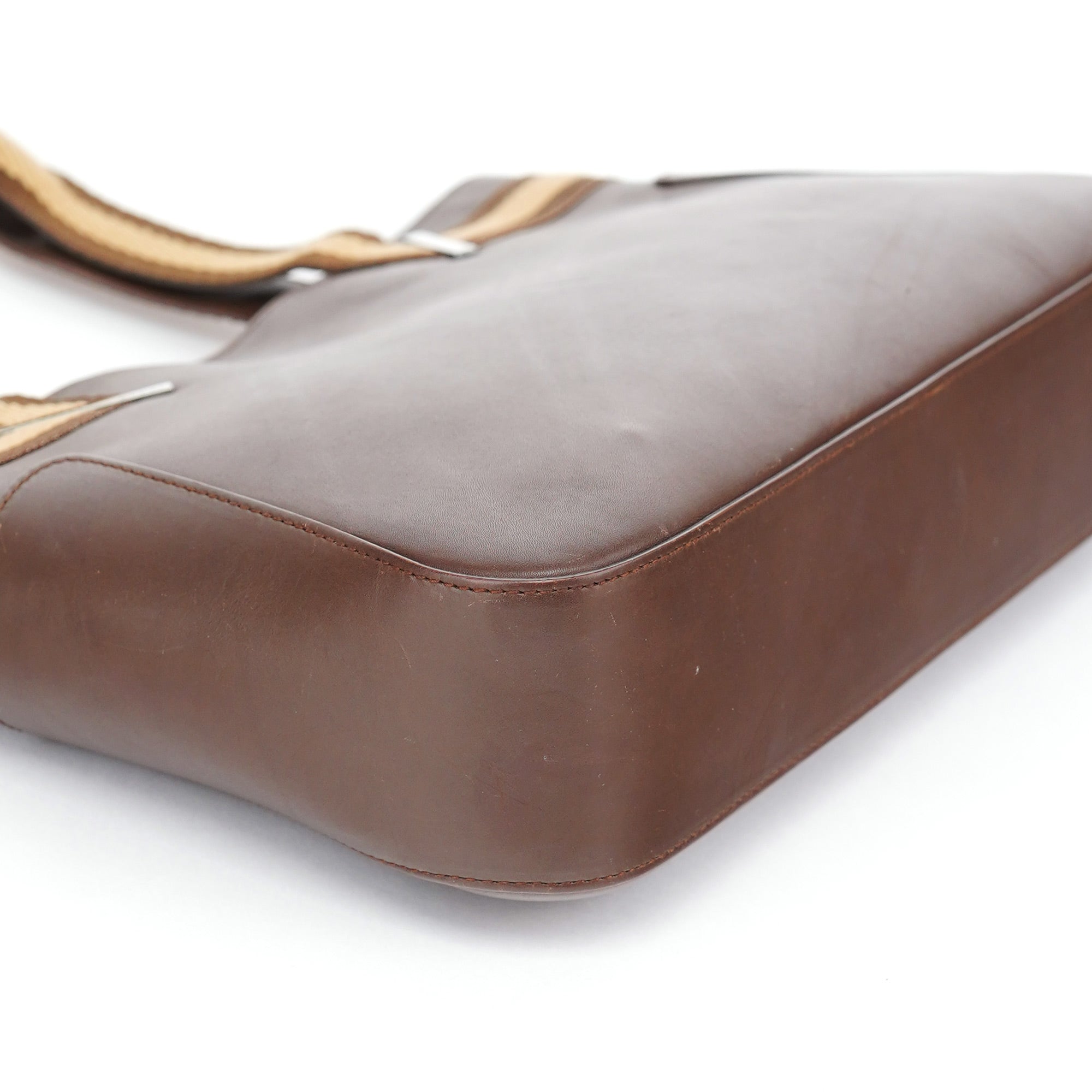 Brown Calfskin Tote Bag