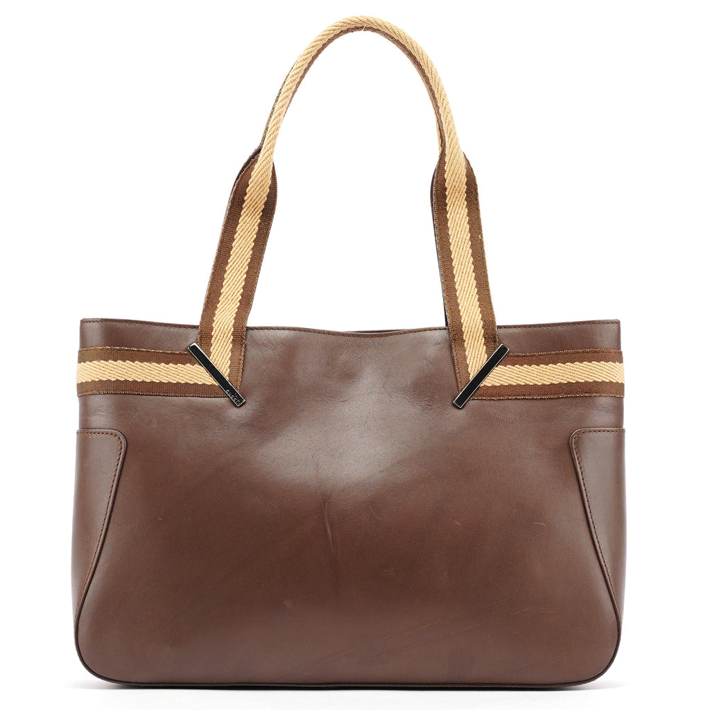 Brown Calfskin Tote Bag