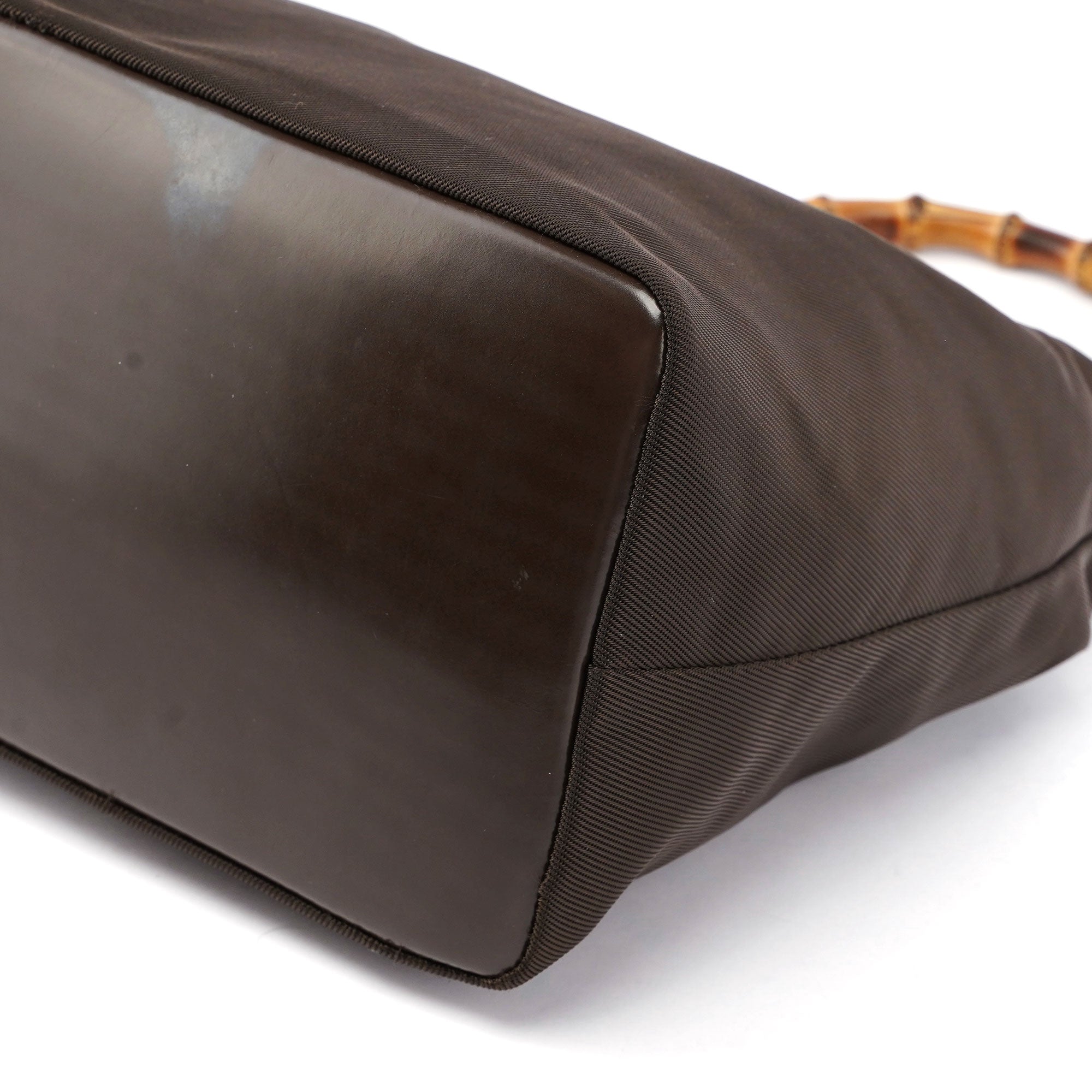 Brown Canvas Bamboo Shoulder