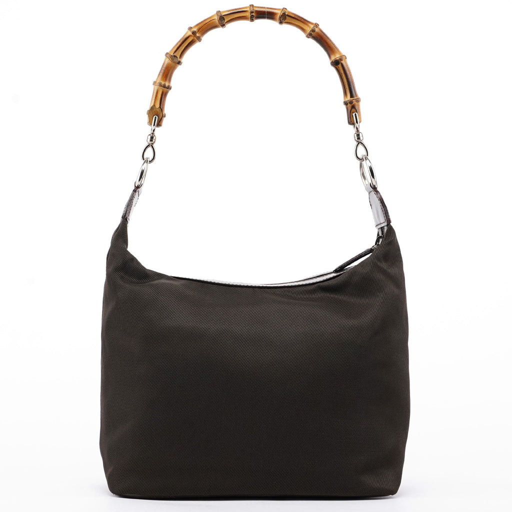 Brown Canvas Bamboo Shoulder