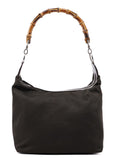 Brown Canvas Bamboo Shoulder