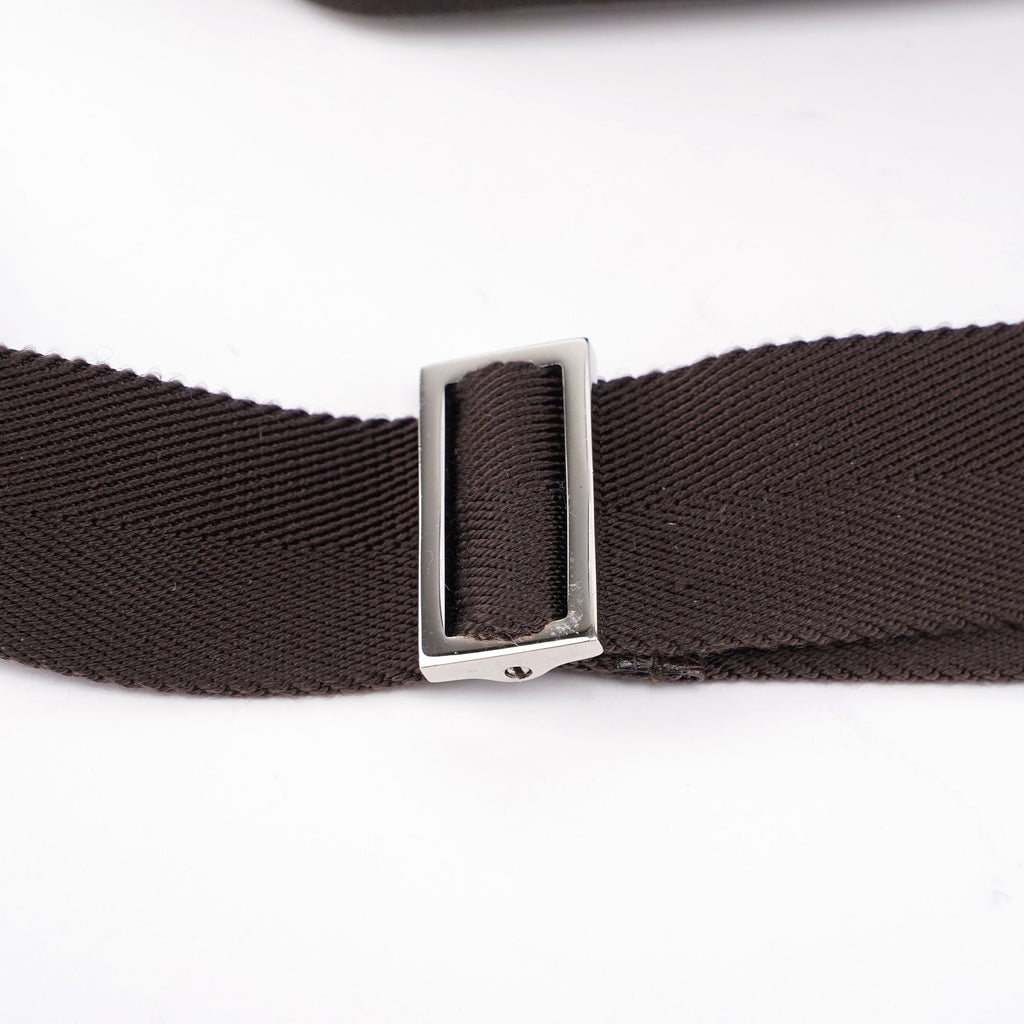 Brown Canvas Crossbody Bag
