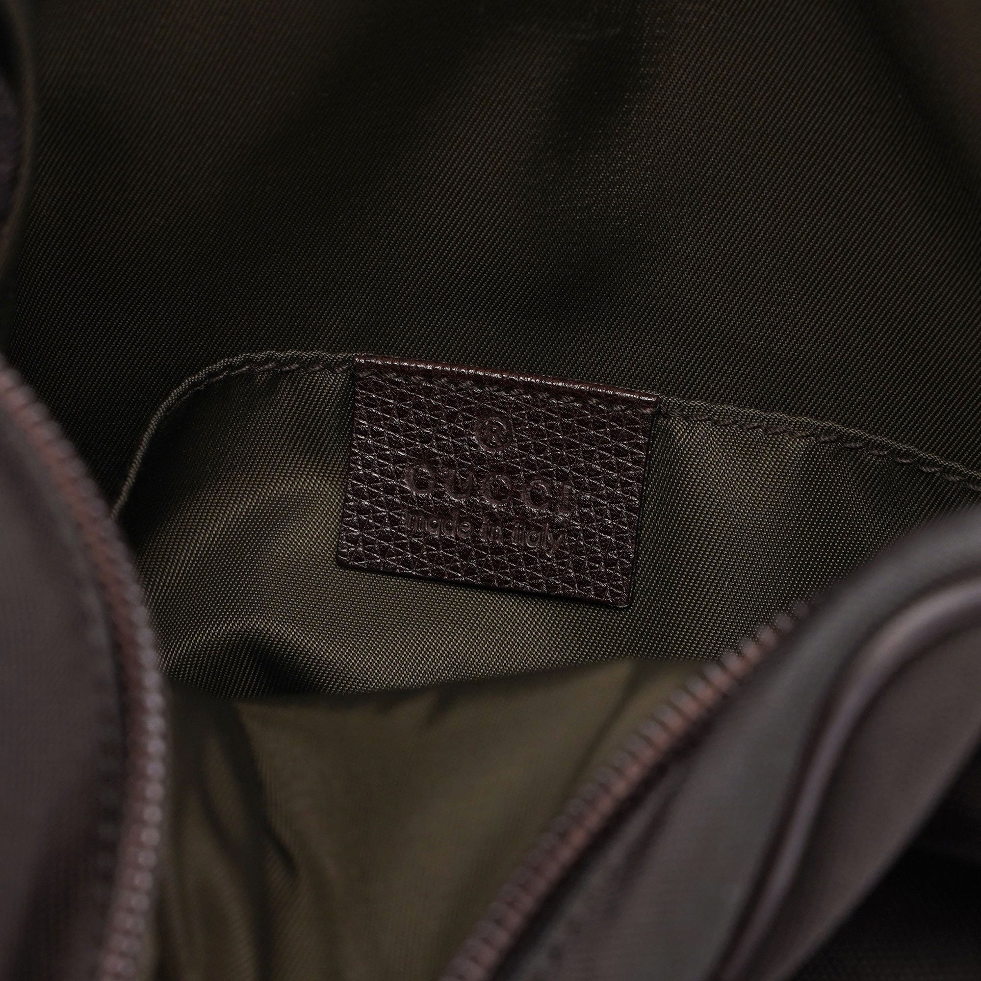 Brown Canvas Crossbody Bag