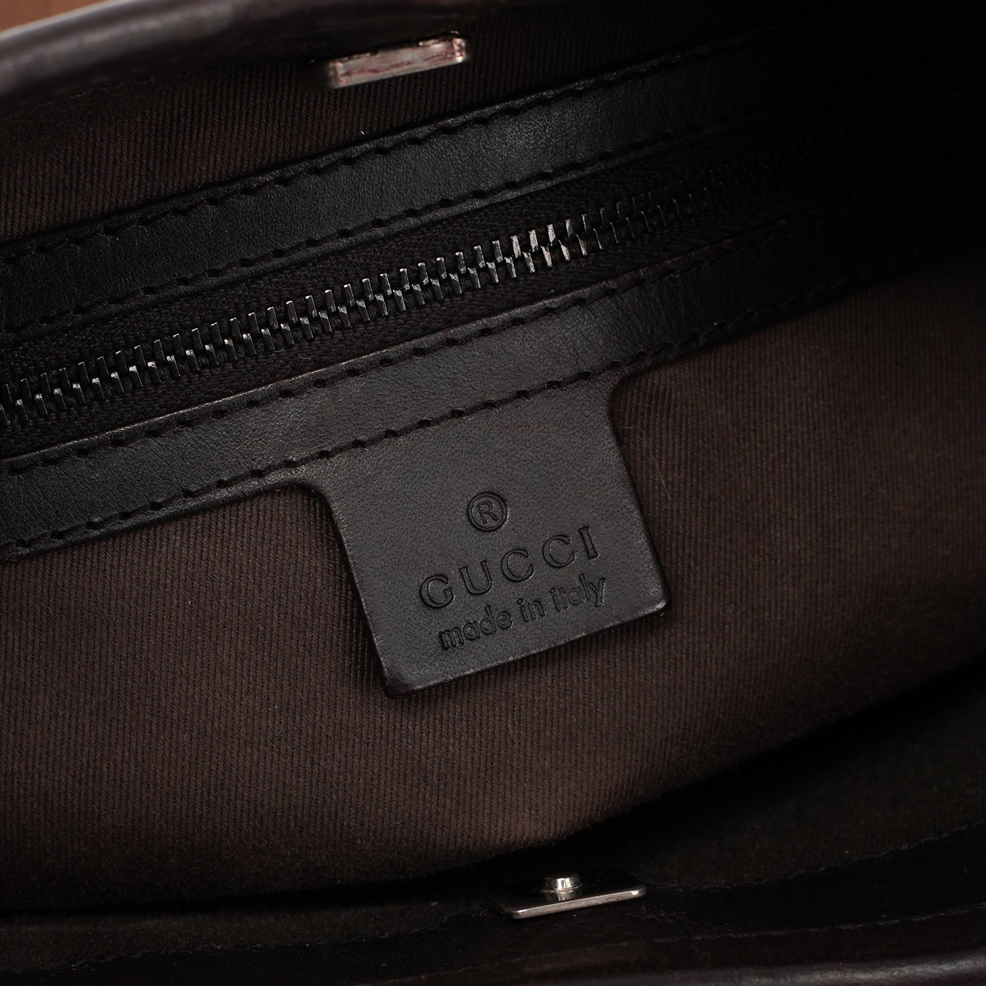Brown Canvas GG Hobo Shoulder Bag