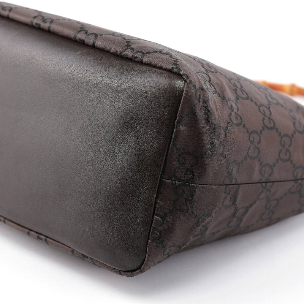 Brown GG Bamboo Shoulder Bag