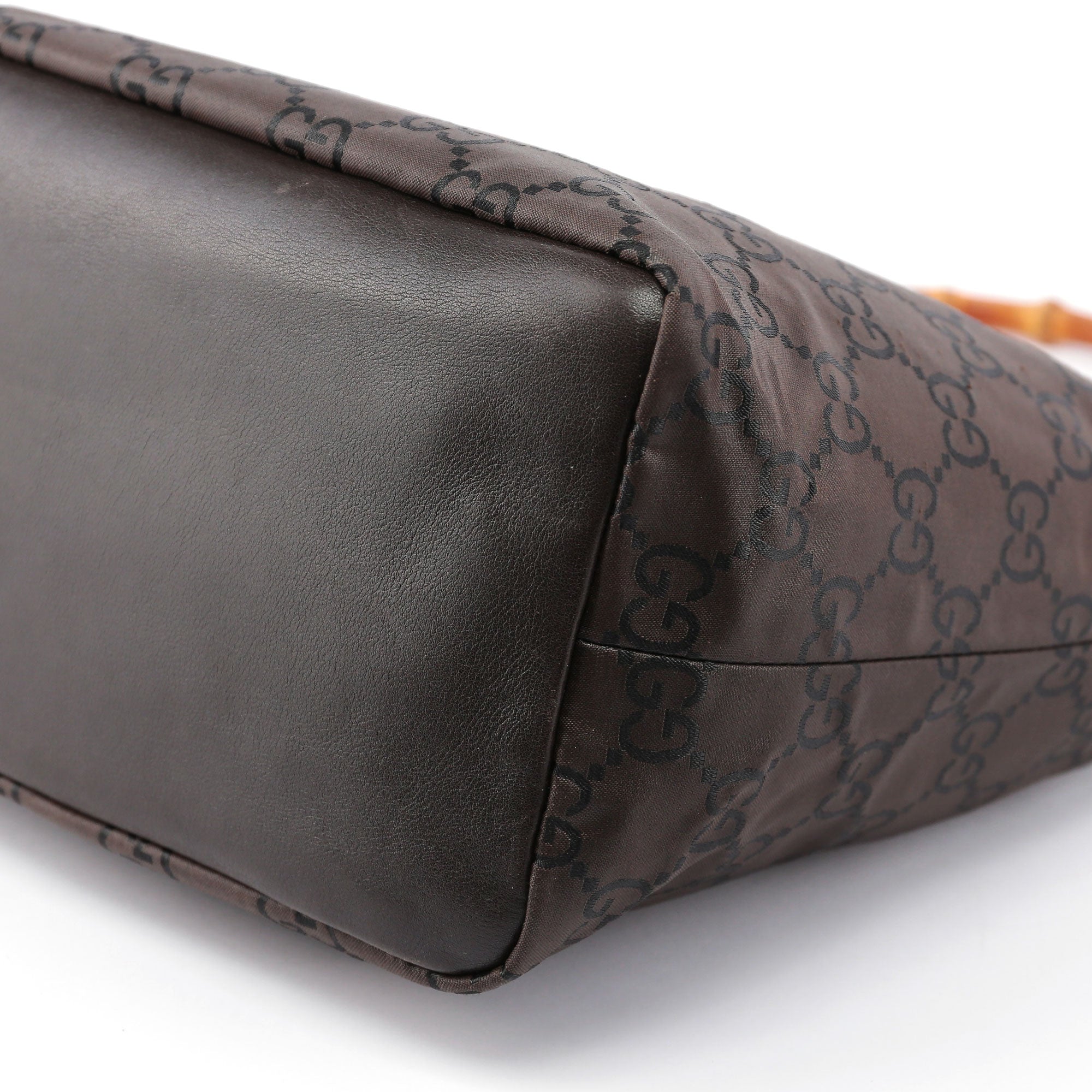 Brown GG Bamboo Shoulder Bag