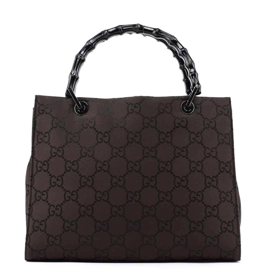 Brown GG Bamboo Tote 2way