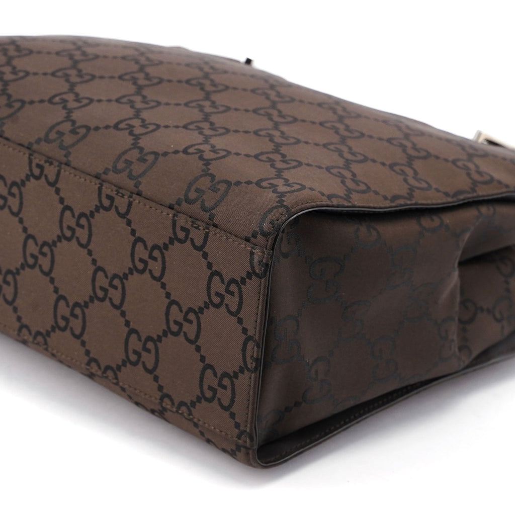 Brown GG Bamboo Tote 2way